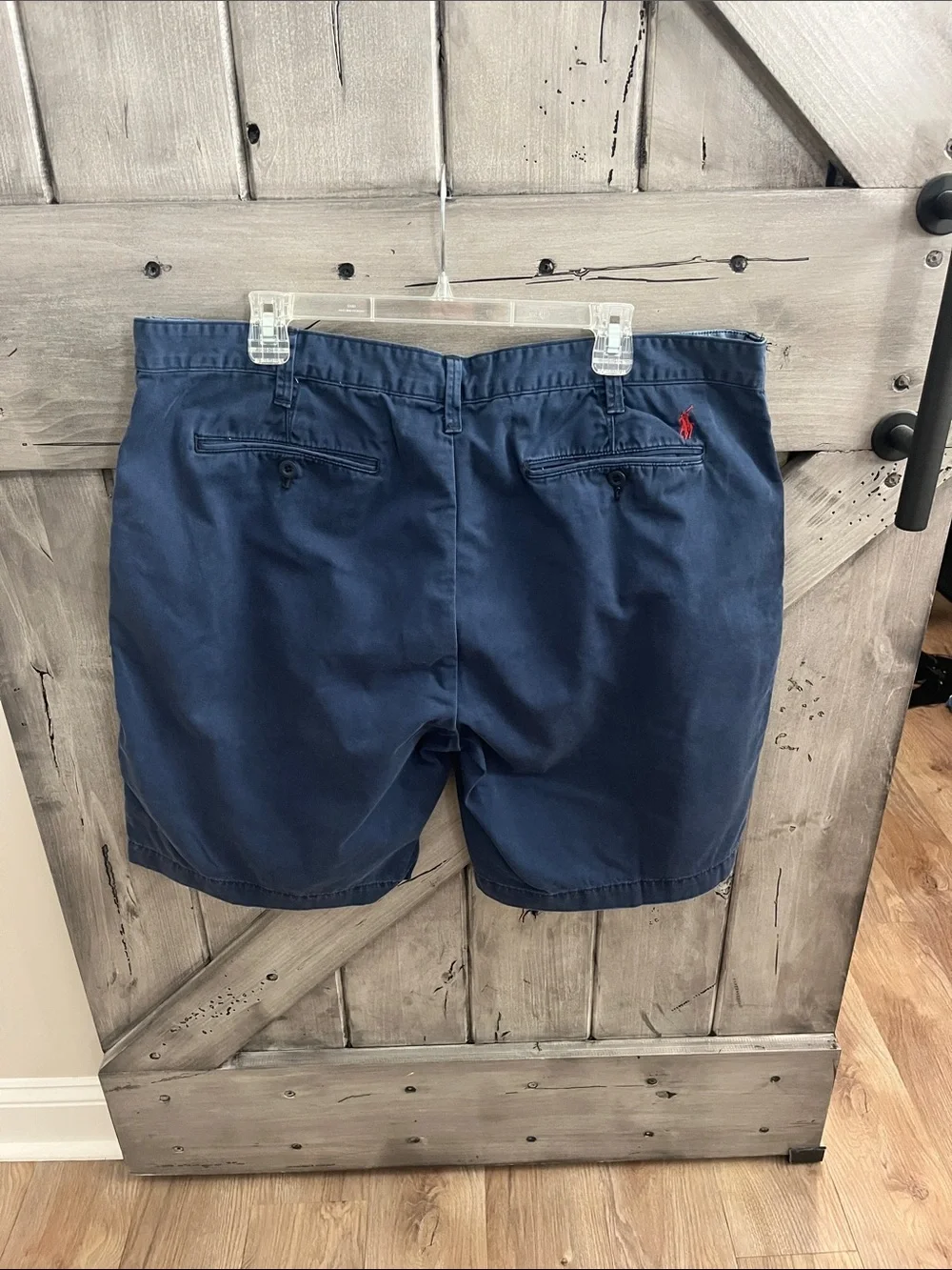 Polo by Ralph Lauren Navy Flat-Front Chino Shorts